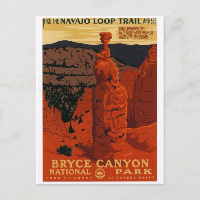 Carte postale d'affiche publicitaire vintage (Devant)