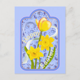 Carte Postale Daffodiles et tulipes