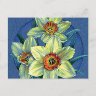 Carte postale "Daffodils - les joies du printemps"