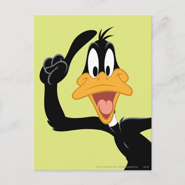 Carte Postale DAFFY DUCK™ Avec une Excellente Idée (Devant)