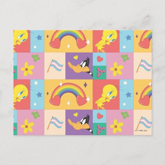 Carte Postale DAFFY DUCK™ & TWEETY™ - Motif de fierté (Devant)