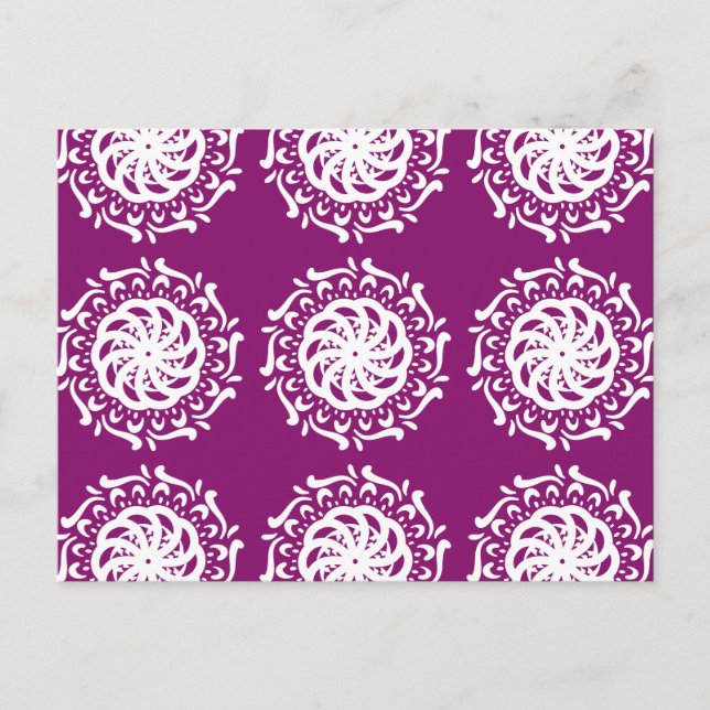 Carte Postale Dahlia Mandala (Devant)