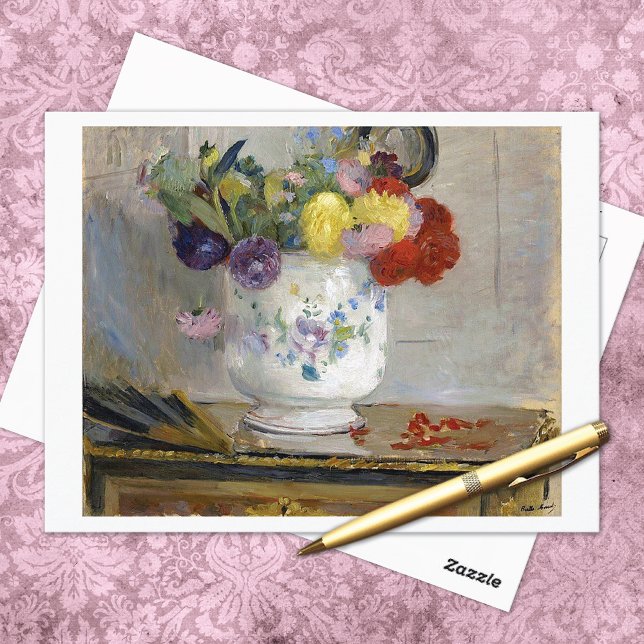 Carte Postale Dahlias Berthe Morisot Art (Créateur téléchargé)