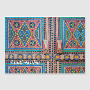 Carte postale d'aimant de porte de Najd de