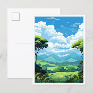 Carte Postale Daintree Rainforest Australie illustration Vintage