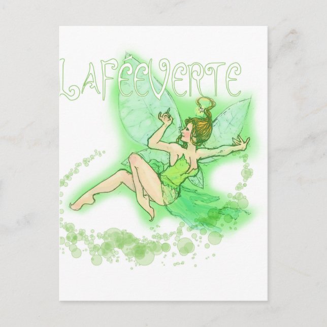 Carte Postale Dainty Absinthe La Fee Verte II (Devant)