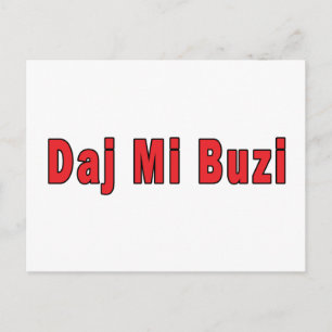 Carte Postale Daj Mi Buzi - Donnez-moi un baiser