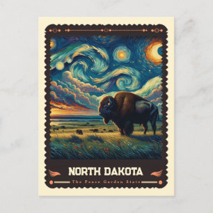 Carte Postale Dakota du Nord   Vincent Van Gogh inspiré