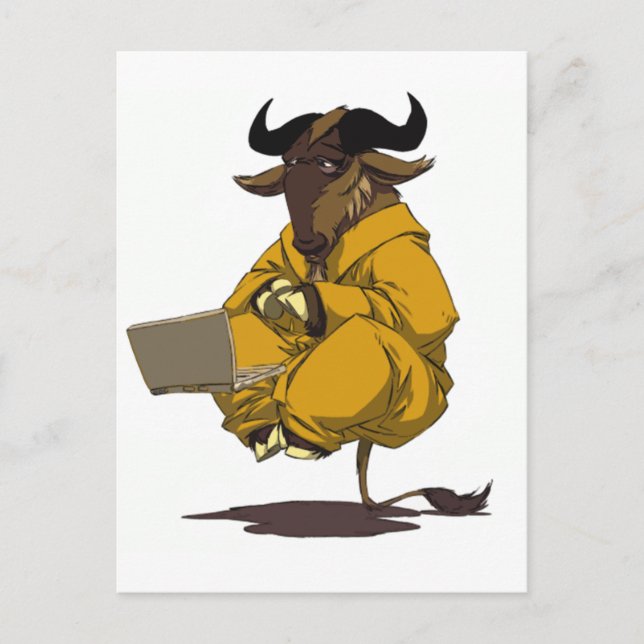 Carte Postale Dalaï Gnu (Devant)