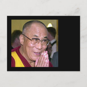 Carte Postale Dalai Lama priant pour la paix mondiale