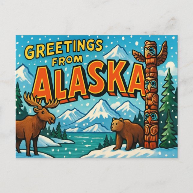 Carte postale d'ALASKA (Devant)