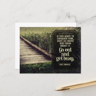 Carte Postale Dale Carnegie Citation Inspirationnelle "Accrochez
