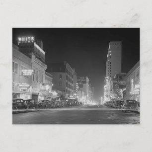Carte Postale Dallas la nuit, 1942