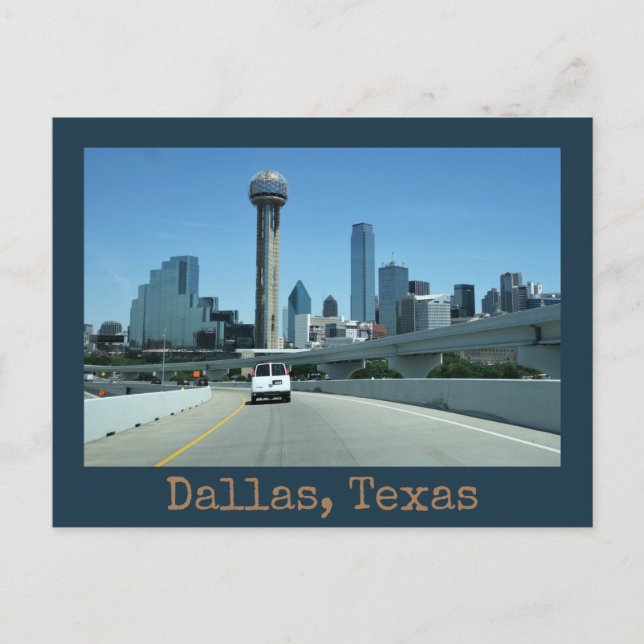 Carte Postale Dallas Texas Designer (Devant)