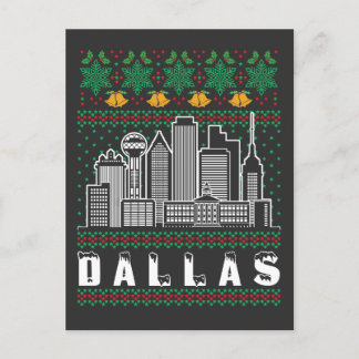 Carte Postale Dallas Texas Laid Christmas