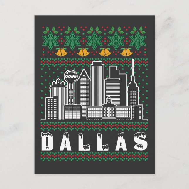 Carte Postale Dallas Texas Laid Christmas (Devant)