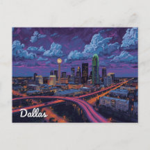 Dallas Texas Skyline Art de ville