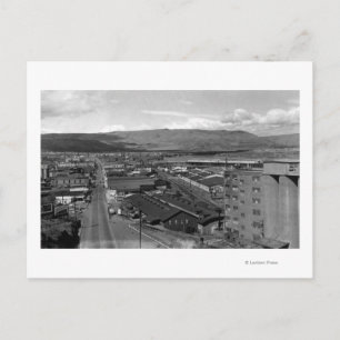 Carte Postale Dalles, Oregon Vue sur la ville en regardant vers 