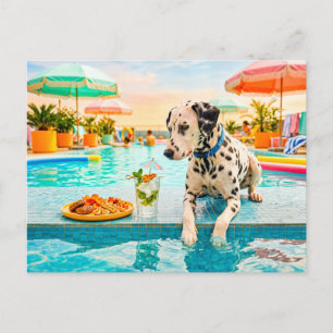 Carte Postale Dalmatien avec collation