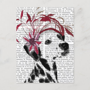 Carte Postale Dalmatien Avec Fascinateur Rouge