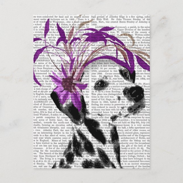 Carte Postale Dalmatien Avec Fascinateur Violet (Devant)