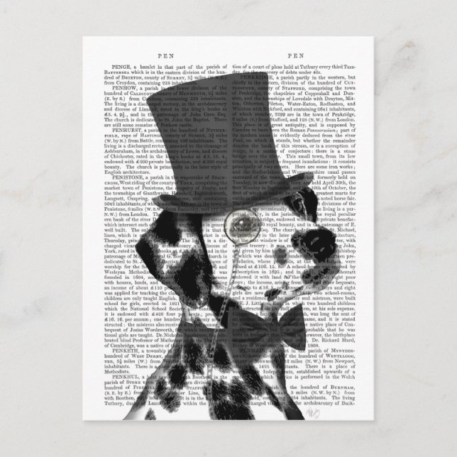 Carte Postale Dalmatien, Hound officiel et Casquette (Devant)