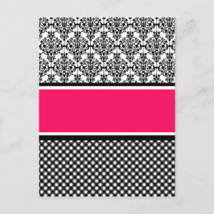 Carte Postale damas rose chaud