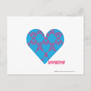 Carte Postale Damask Magenta-Aqua 3