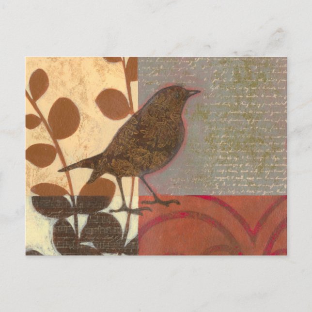 Carte Postale Damask Sparrow (Devant)