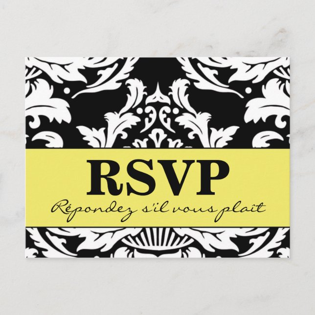 Carte postale damassée traditionnelle (Devant)