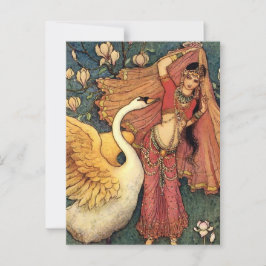 Carte Postale "Damayanti et le cygne" par Warwick Goble