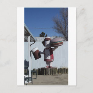 Carte Postale Dame de Hamburger Vintage