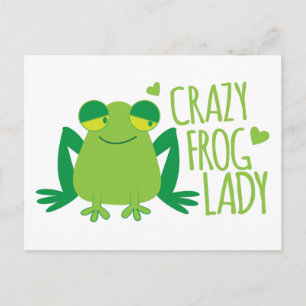 Carte Postale Dame de la grenouille folle