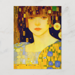 Carte Postale Dame d'or d'ART NOUVEAU