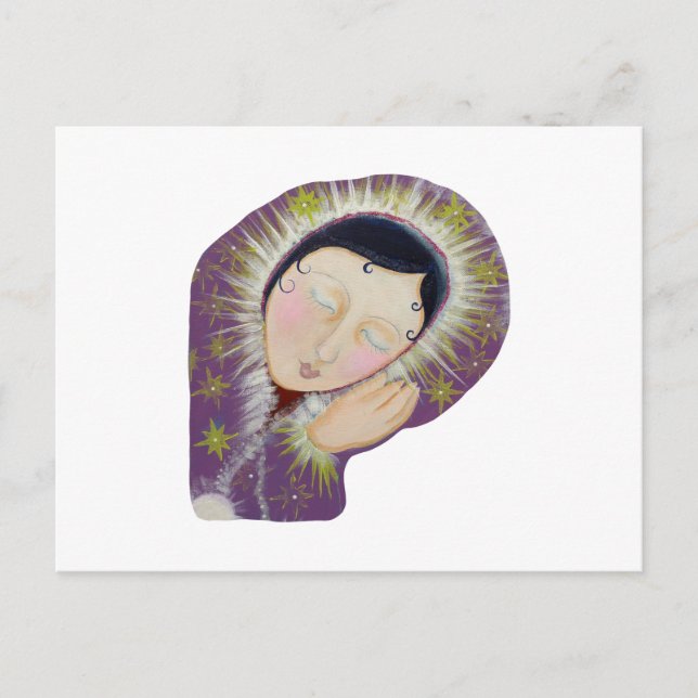 Carte Postale Dame dort. (Devant)