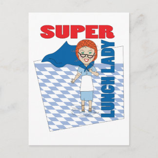 Carte Postale Dame du déjeuner - Super Dame du déjeuner