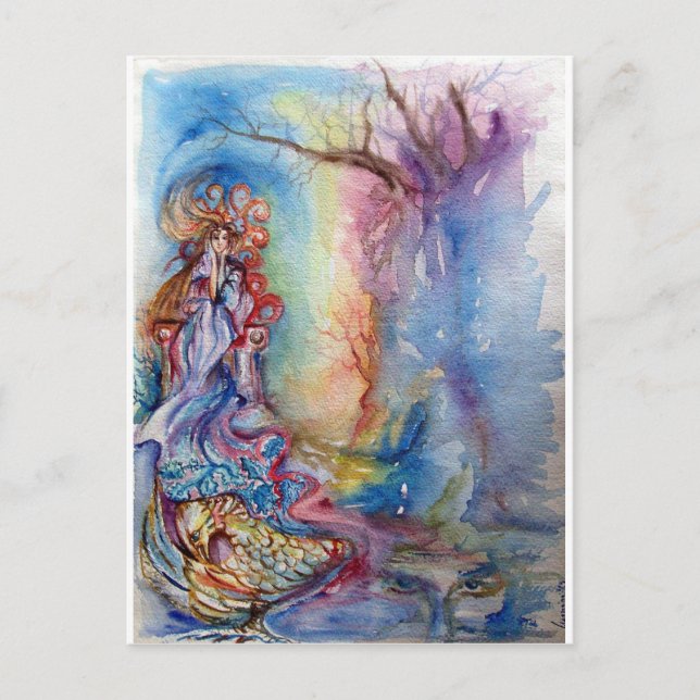 CARTE POSTALE DAME DU LAC (Devant)