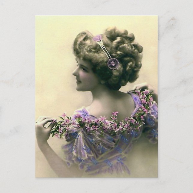 Carte Postale Dame victorienne (Devant)