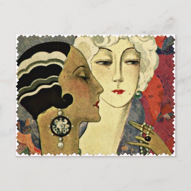 Carte Postale Dames Aer Deco (Devant)