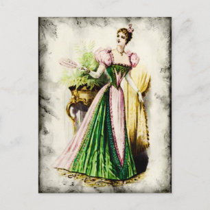 CARTE POSTALE DAMES MOYENNES VINTAGE 84