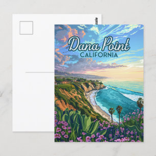 Carte Postale Dana Point California Beach Orange County Vintage