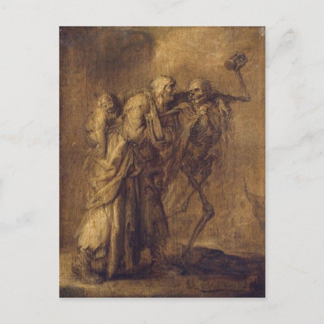 Carte Postale Dance of Death by Adriaen van de Venne (Devant)