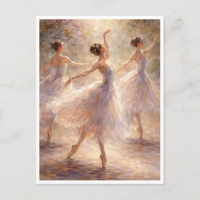 Carte Postale Dancing ballerinas. Postcard (Devant)