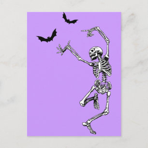 Carte Postale Dancing Skeleton