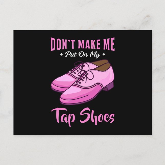 Carte Postale Dancing Tap Chaussures Queen Dancer Disco Ballet C (Devant)