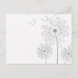 Carte Postale Dandelion Blossoms Vins Meilleurs Voeux Mauvaises 