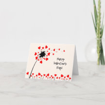 Carte postale Dandelion pour la Saint Valentin