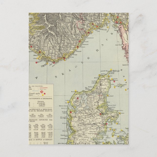 Carte Postale Danemark, Norvège du Sud (Devant)