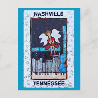 Carte postale d'ange de Tonk de Honky (Nashville,
