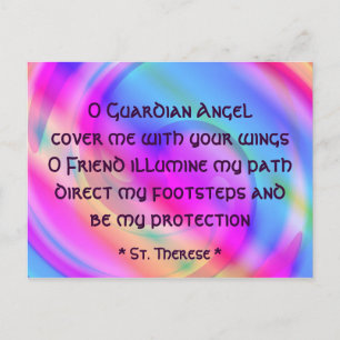 Carte postale d'ange gardien